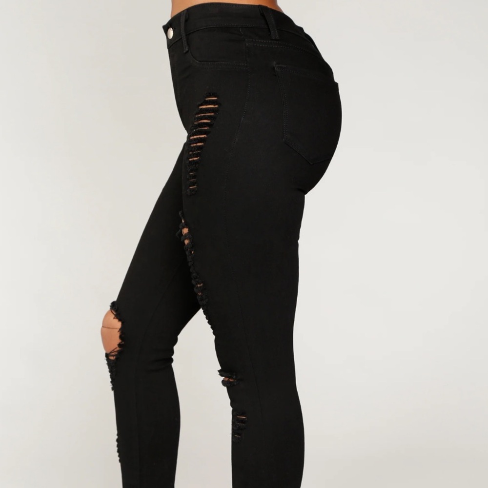 NWT- Black Skinny Jeans -Size 15 - Picture 6 of 14